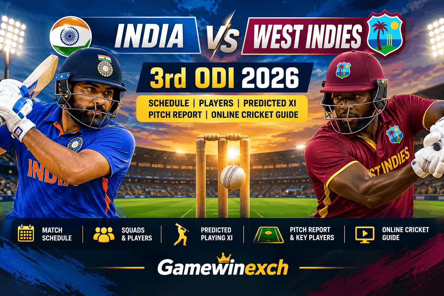 India vs West Indies 3rd ODI 2026